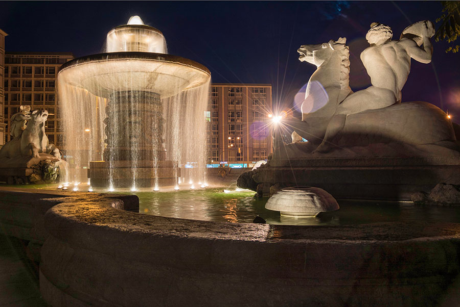 Nachtfotografie Gebäude München